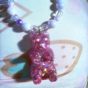 Sweet Handmade Gummy Bear beaded Charm Bracelet